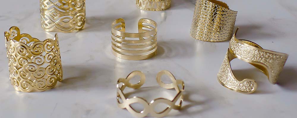 Anillos Enchapado Oro - 18K