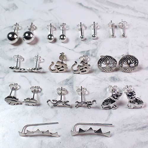 Aros Pequeño Plata Fina