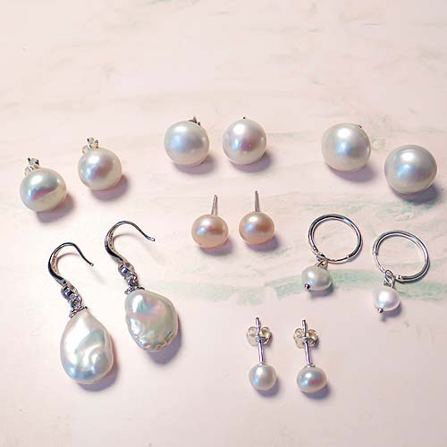 Aros Perla de Río Plata Fina
