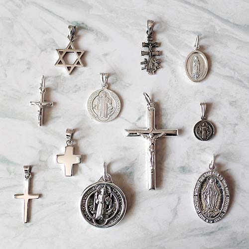 Colgantes Religioso Plata Fina